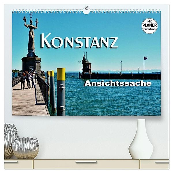 Konstanz - Ansichtssache (hochwertiger Premium Wandkalender 2024 DIN A2 quer), Kunstdruck in Hochglanz, Thomas Bartruff