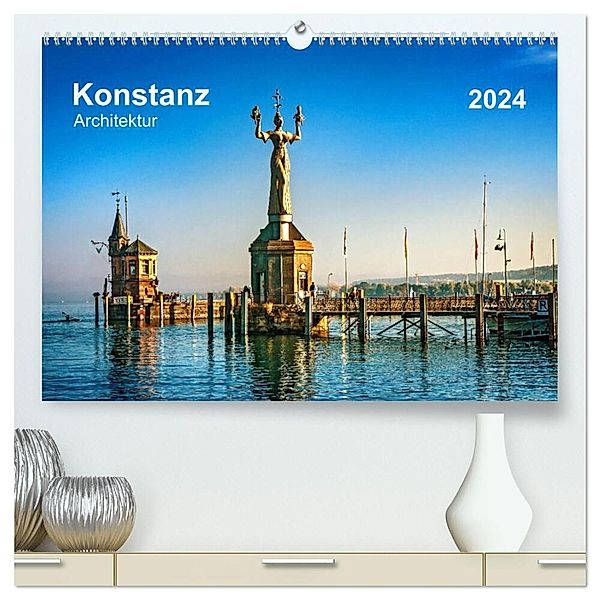 Konstanz Architektur (hochwertiger Premium Wandkalender 2024 DIN A2 quer), Kunstdruck in Hochglanz, ap-photo