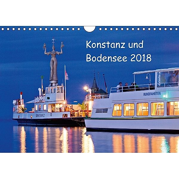 Konstanz und Bodensee 2018 (Wandkalender 2018 DIN A4 quer), Sven Jaenecke