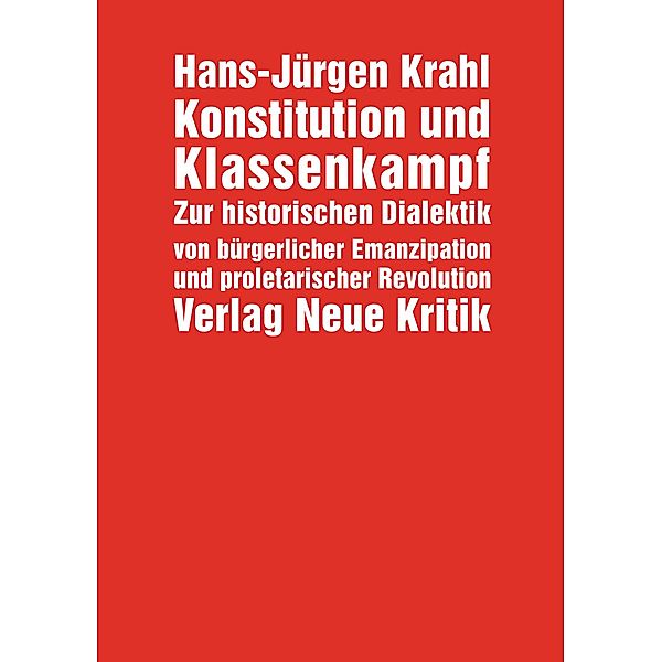 Konstitution und Klassenkampf, Hans-Jürgen Krahl
