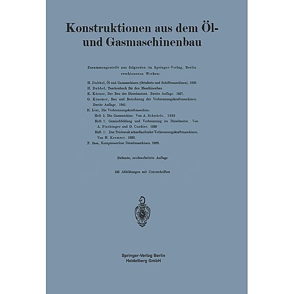 Konstruktionen aus dem Öl- und Gasmaschinenbau, Na Dubbel, Na Körner, Na Kraemer, Na List, Na Sass