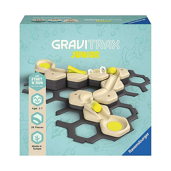 Ravensburger Verlag Konstruktionsspielzeug GRAVITRAX - JUNIOR START AND RUN 38-teilig
