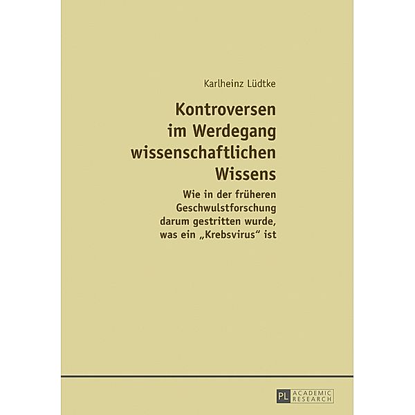 Kontroversen im Werdegang wissenschaftlichen Wissens, Ludtke Karlheinz Ludtke