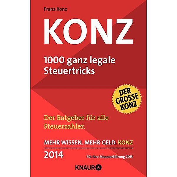 Konz 2014, 1000 ganz legale Steuertricks, Franz Konz