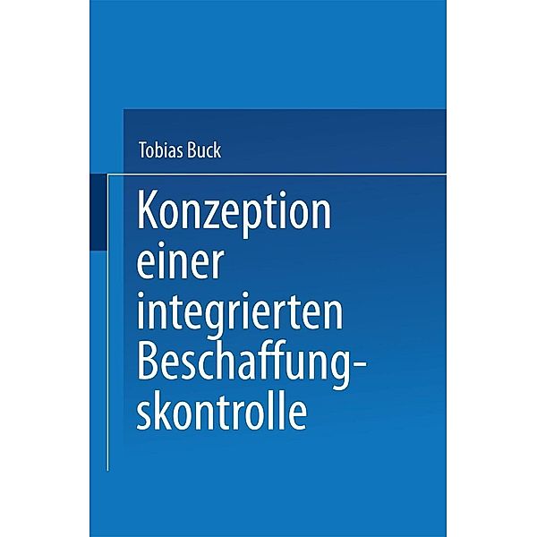 Konzeption einer integrierten Beschaffungskontrolle