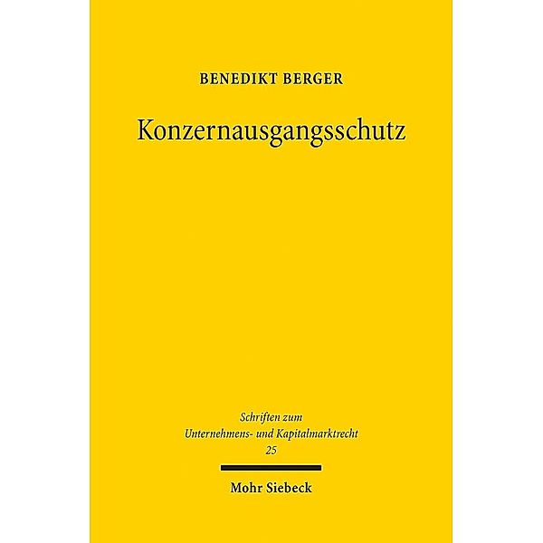 Konzernausgangsschutz, Benedikt Berger
