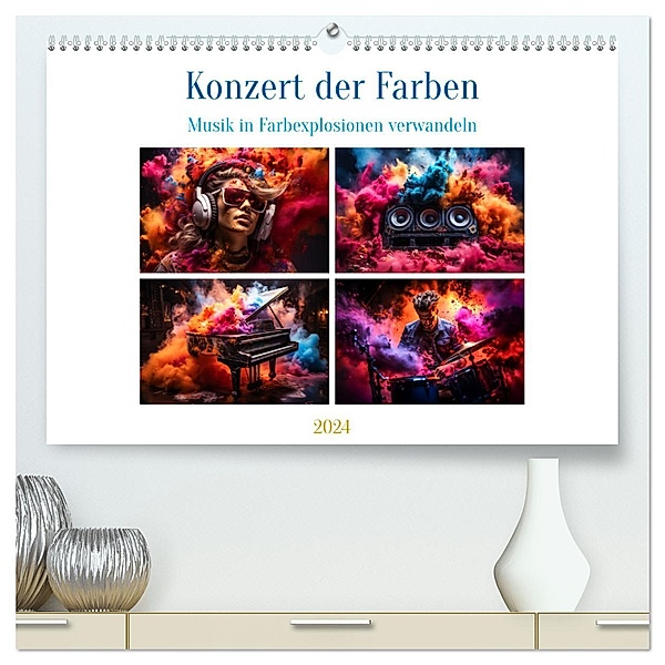 Konzert der Farben (hochwertiger Premium Wandkalender 2024 DIN A2 quer), Kunstdruck in Hochglanz, Calvendo, Steffen Gierok-Latniak
