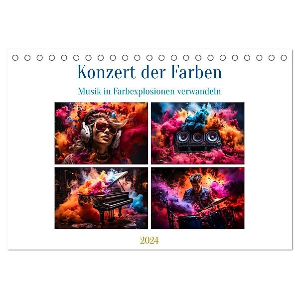 Konzert der Farben (Tischkalender 2024 DIN A5 quer), CALVENDO Monatskalender, Calvendo, Steffen Gierok-Latniak