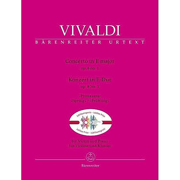 Konzert für Violine und Klavier E-Dur op. 8/1 Frühling, Antonio Vivaldi