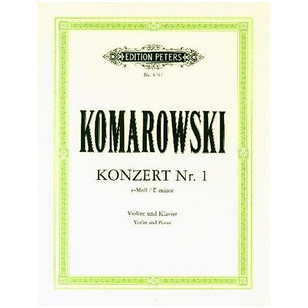 Konzert Nr. 1 e-Moll, Anatoli Komarowski