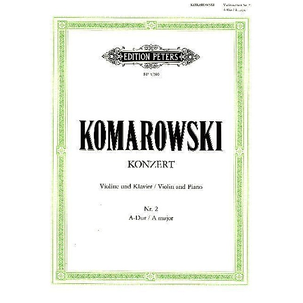 Konzert Nr. 2 A-Dur, Anatoli Komarowski
