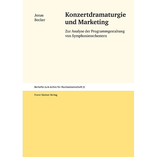 Konzertdramaturgie und Marketing, Jonas Becker