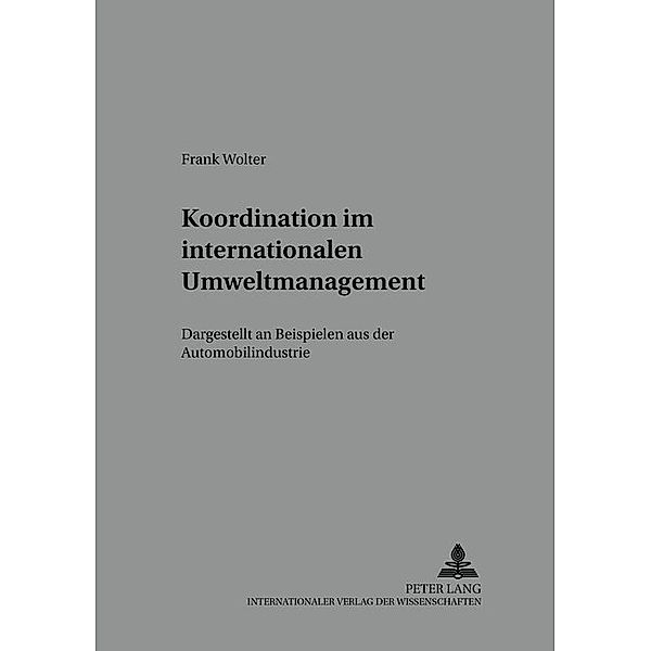 Koordination im internationalen Umweltmanagement, Frank Wolter