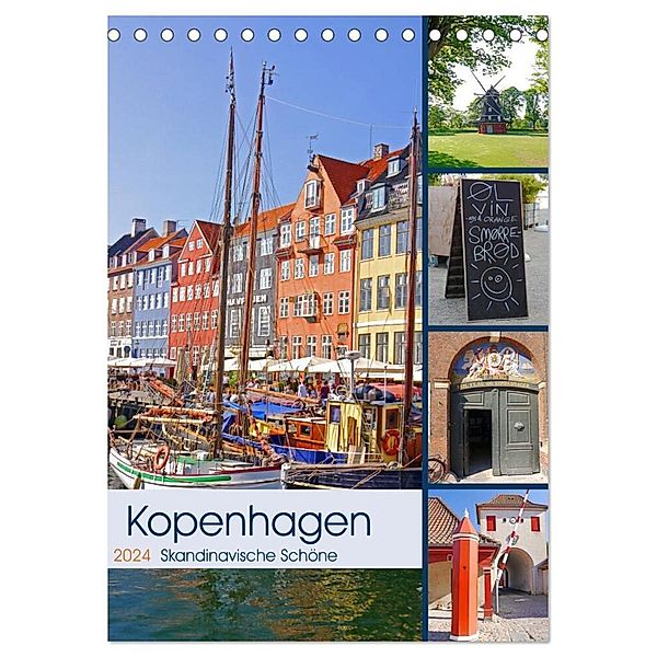 Kopenhagen. Skandinavische Schöne (Tischkalender 2024 DIN A5 hoch), CALVENDO Monatskalender, Lucy M. Laube