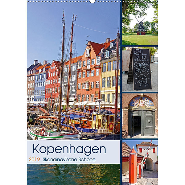 Kopenhagen. Skandinavische Schöne (Wandkalender 2019 DIN A2 hoch), Lucy M. Laube