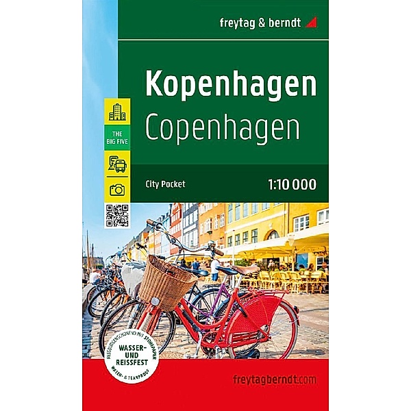 Kopenhagen, Stadtplan 1:10.000, freytag & berndt