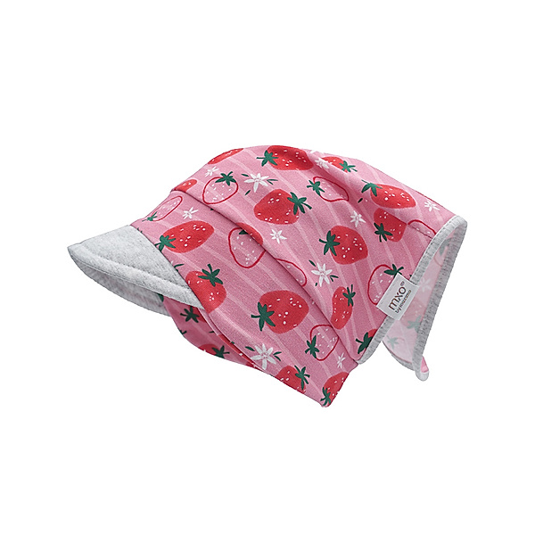 maximo Kopftuch ERDBEEREN mit Schirm in rosa