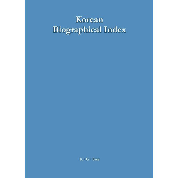 Korean Biographical Index