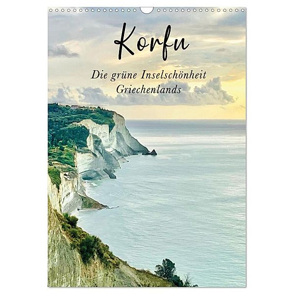 Korfu - Die grüne Inselschönheit Griechenlands (Wandkalender 2024 DIN A3 hoch), CALVENDO Monatskalender, Tobias Brandt