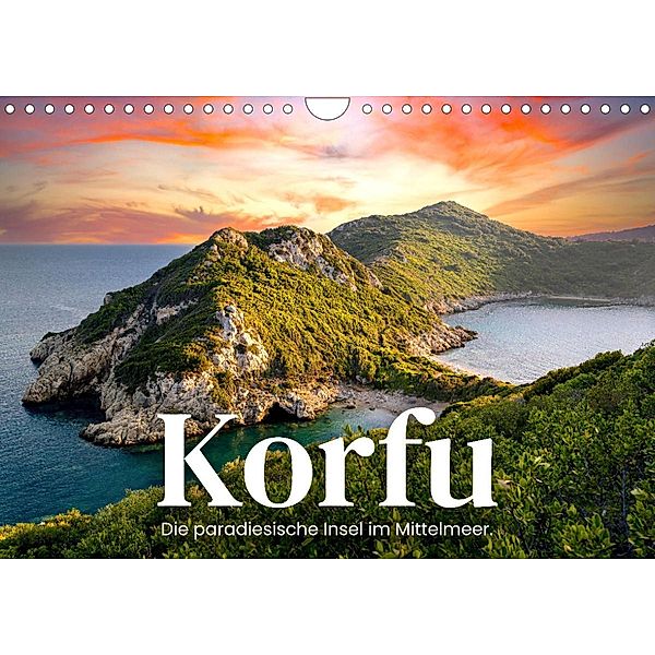 Korfu - Die paradiesische Insel im Mittelmeer. (Wandkalender 2023 DIN A4 quer), SF