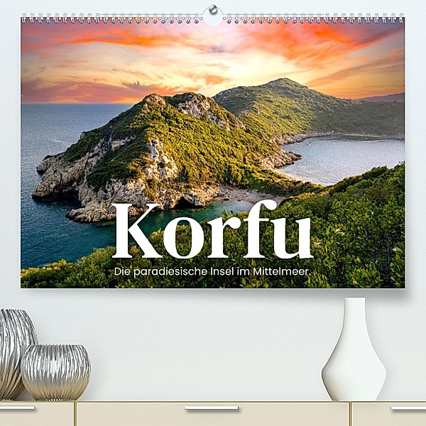 Korfu - Die paradiesische Insel im Mittelmeer. (Premium, hochwertiger DIN A2 Wandkalender 2023, Kunstdruck in Hochglanz), SF