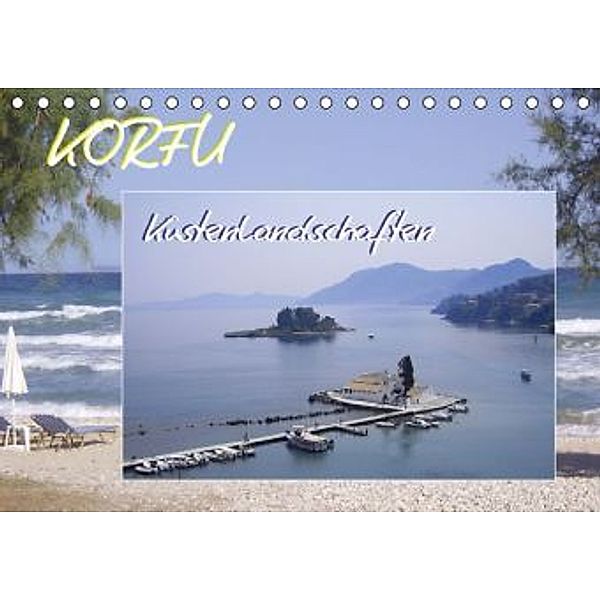 Korfu, Küstenlandschaften (Tischkalender 2016 DIN A5 quer), Elinor Lavende