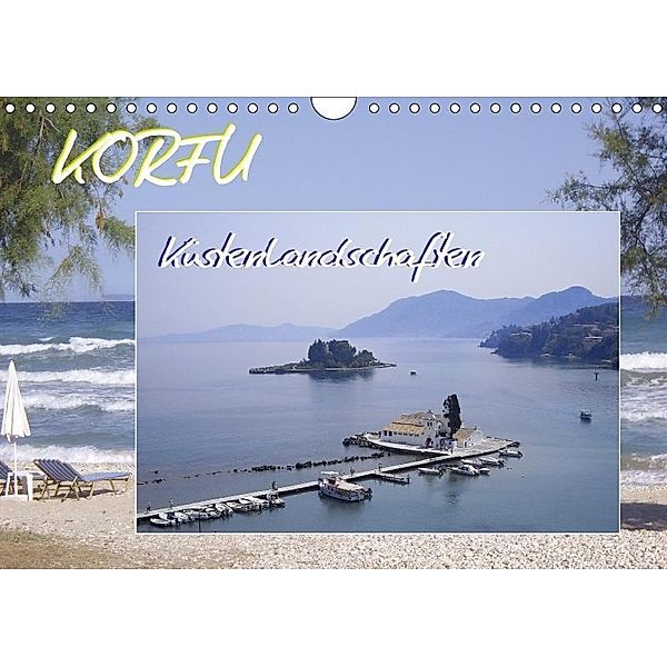 Korfu, Küstenlandschaften (Wandkalender 2017 DIN A4 quer), Elinor Lavende