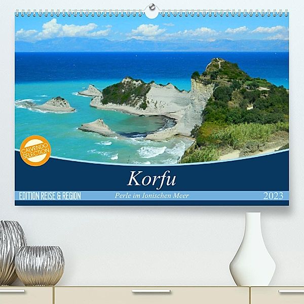 Korfu, Perle im Ionischen Meer (Premium, hochwertiger DIN A2 Wandkalender 2023, Kunstdruck in Hochglanz), Carmen Vogel