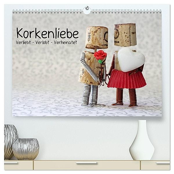 Korkenliebe (hochwertiger Premium Wandkalender 2024 DIN A2 quer), Kunstdruck in Hochglanz, Michaela Kanthak
