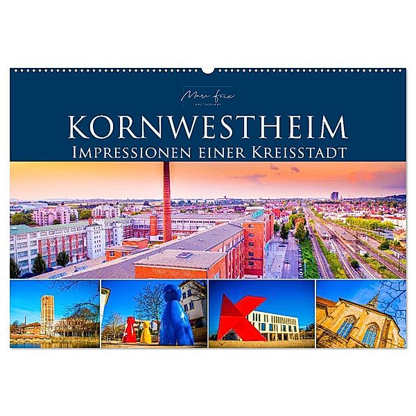 Kornwestheim - Impressionen einer Kreisstadt (Wandkalender 2024 DIN A2 quer), CALVENDO Monatskalender, Marc Feix Photography