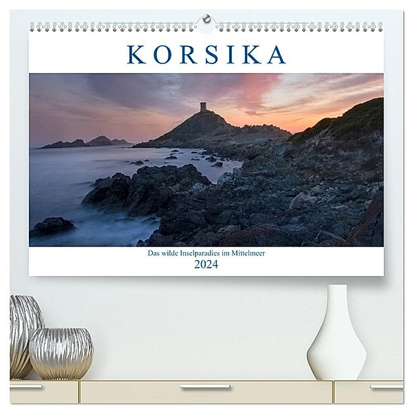 Korsika, das wilde Inselparadies im Mittelmeer (hochwertiger Premium Wandkalender 2024 DIN A2 quer), Kunstdruck in Hochglanz, Joana Kruse