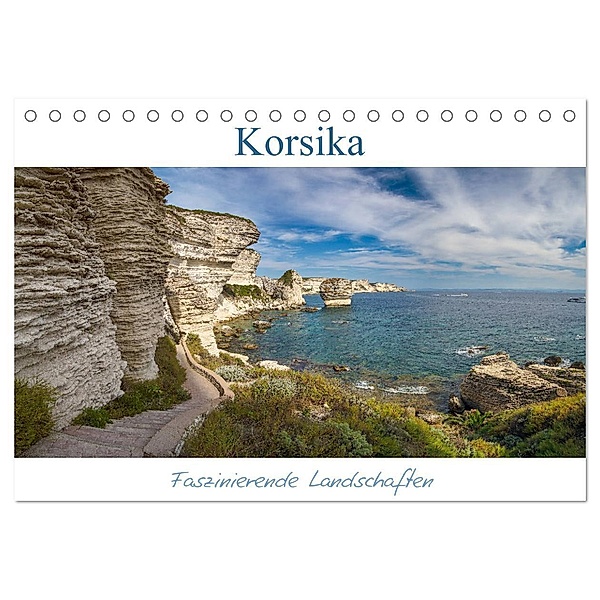 Korsika - Faszinierende Landschaften (Tischkalender 2025 DIN A5 quer), CALVENDO Monatskalender, Calvendo, Tom Czermak