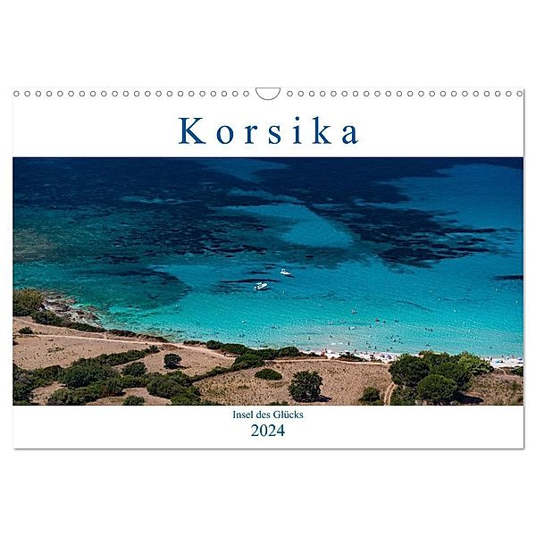 Korsika - Insel des Glücks (Wandkalender 2024 DIN A3 quer), CALVENDO Monatskalender, strandmann@online.de