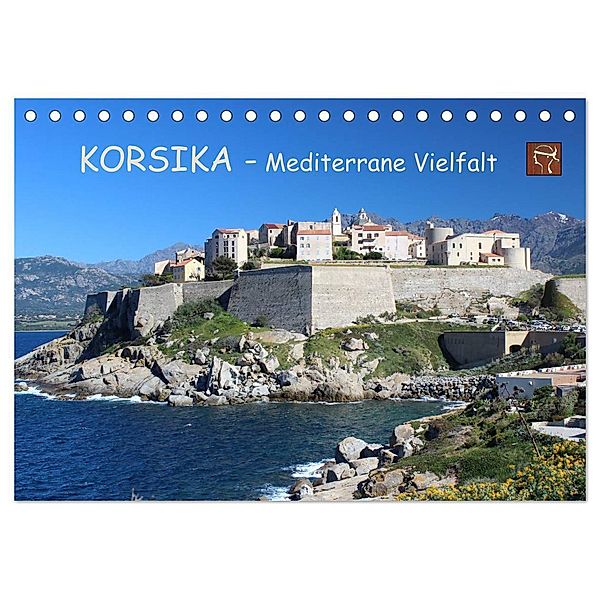 Korsika - Mediterrane Vielfalt (Tischkalender 2025 DIN A5 quer), CALVENDO Monatskalender, Calvendo, Bernd Becker