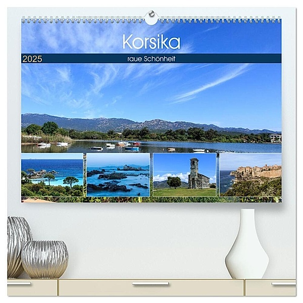 Korsika - raue Schönheit (hochwertiger Premium Wandkalender 2025 DIN A2 quer), Kunstdruck in Hochglanz, Calvendo, Andreas Jordan