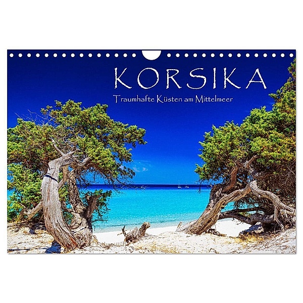Korsika - Traumhafte Küsten am Mittelmeer (Wandkalender 2024 DIN A4 quer), CALVENDO Monatskalender, Patrick Rosyk