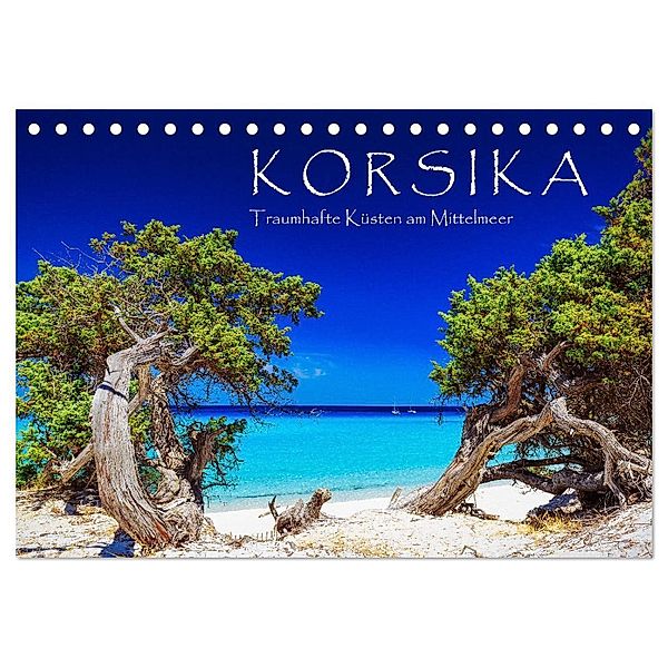 Korsika - Traumhafte Küsten am Mittelmeer (Tischkalender 2024 DIN A5 quer), CALVENDO Monatskalender, Patrick Rosyk