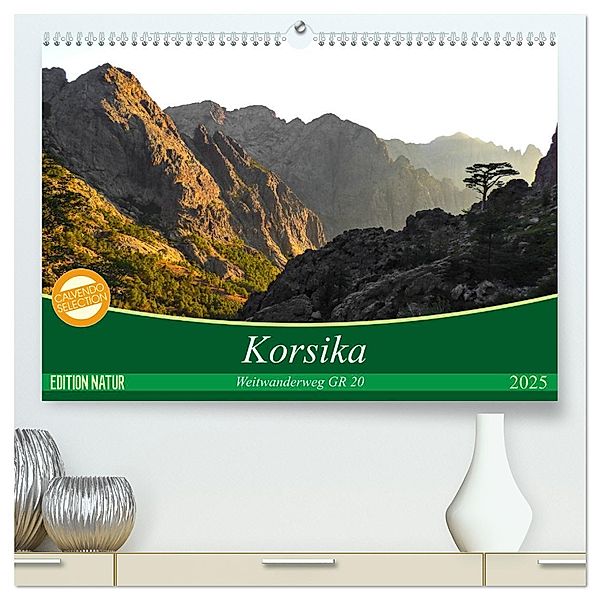 Korsika - Weitwanderweg GR 20 (hochwertiger Premium Wandkalender 2025 DIN A2 quer), Kunstdruck in Hochglanz, Calvendo, Carmen Vogel
