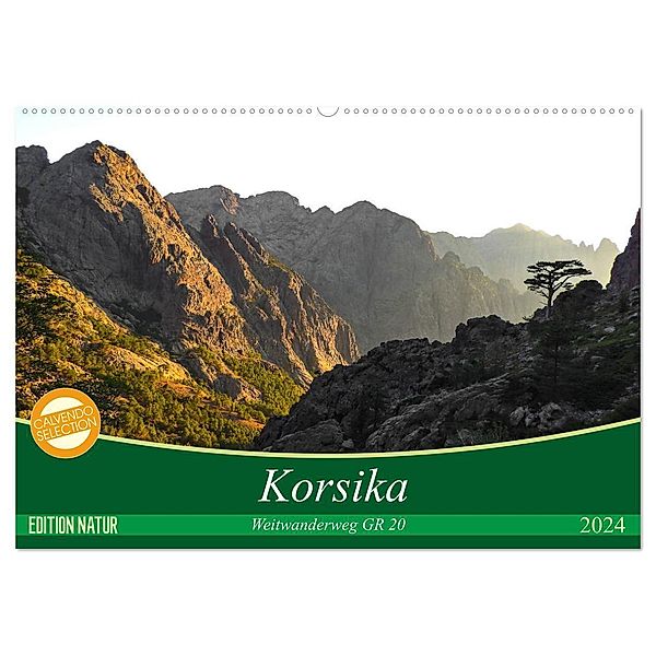 Korsika - Weitwanderweg GR 20 (Wandkalender 2024 DIN A2 quer), CALVENDO Monatskalender, Carmen Vogel