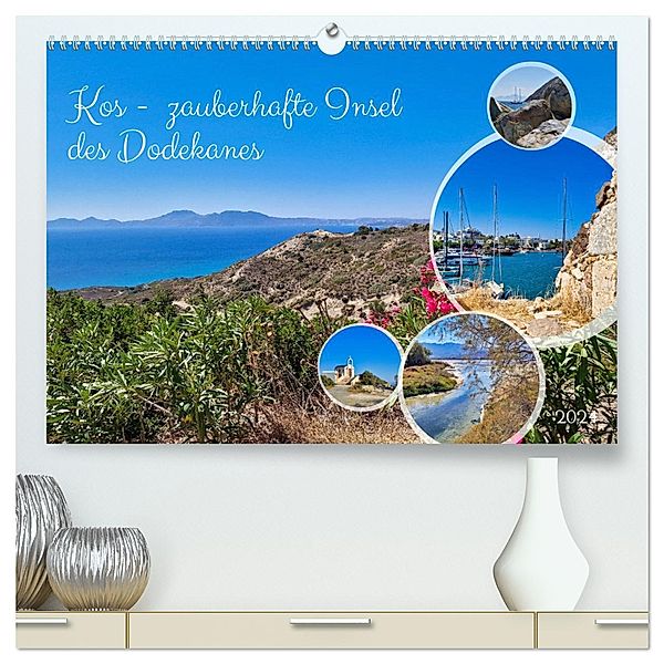 Kos - zauberhafte Insel des Dodekanes (hochwertiger Premium Wandkalender 2024 DIN A2 quer), Kunstdruck in Hochglanz, Calvendo, Claudia Kleemann
