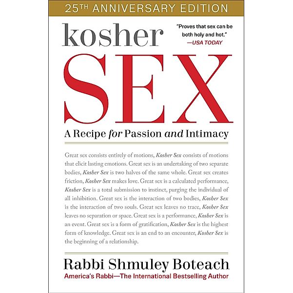 Kosher Sex, Shmuley Boteach