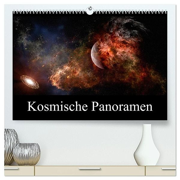 Kosmische Panoramen (hochwertiger Premium Wandkalender 2025 DIN A2 quer), Kunstdruck in Hochglanz, Calvendo, Alain Gaymard