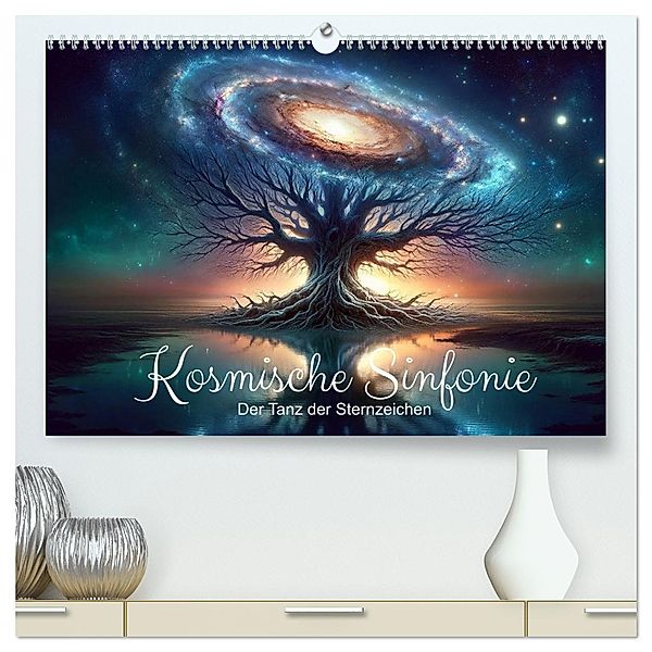 Kosmische Sinfonie: Der Tanz der Sternzeichen (hochwertiger Premium Wandkalender 2025 DIN A2 quer), Kunstdruck in Hochglanz, Calvendo, artefacti