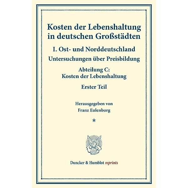 Kosten der Lebenshaltung in deutschen Großstädten.