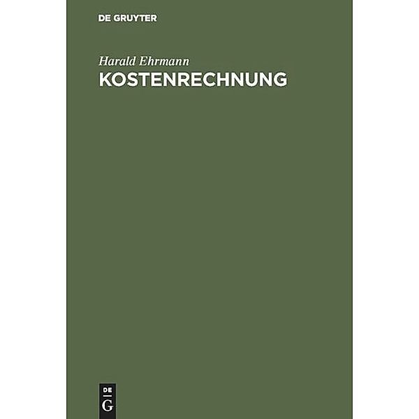 Kostenrechnung, Harald Ehrmann