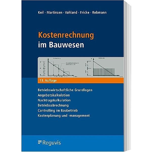 Kostenrechnung im Bauwesen, Wolfram Keil, Ulfert Martinsen, Rainer Vahland, Jörg G. Fricke, Andree Rebmann