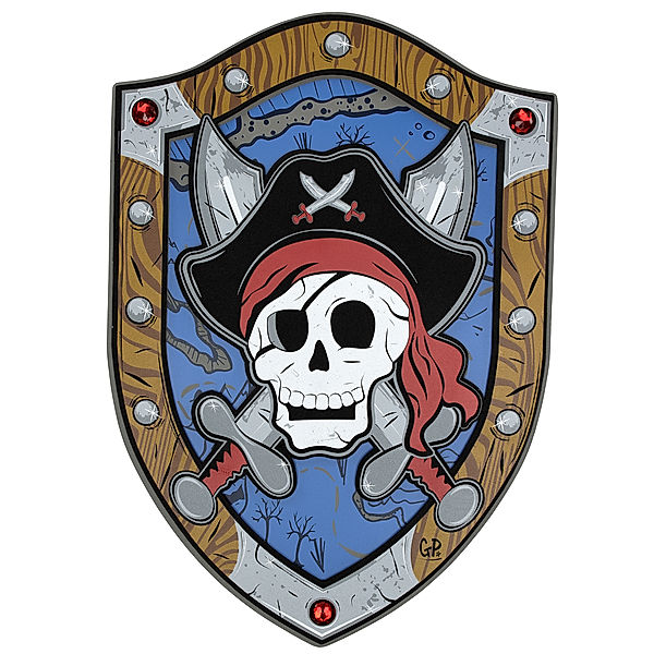 Great Pretenders Kostümzubehör CAPTAIN SKULLY PIRATENSCHILD