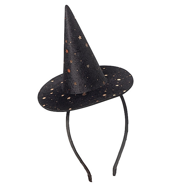 Mimi & Lula Kostümzubehör RAVEN STARRY VELVET MINI WITCH HAT in schwarz