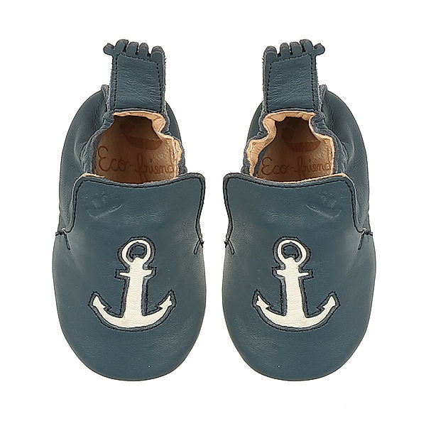 Easy Peasy Krabbelschuhe BLUBLU ANCRE in denim