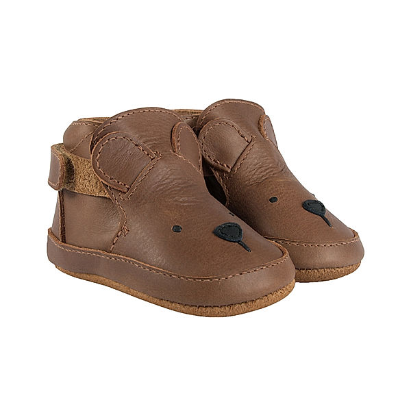 Donsje Krabbelschuhe MORRIS - BEAR in cognac